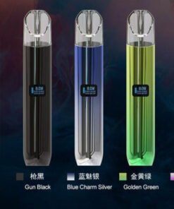 SAICO炫刻一代電子煙機產品圖，智慧顯示螢幕與雙輸出模式設計